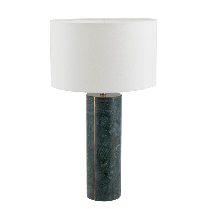 Pacific Venetia Green Marble and Gold Metal Tall Table Lamp 30-881-K
