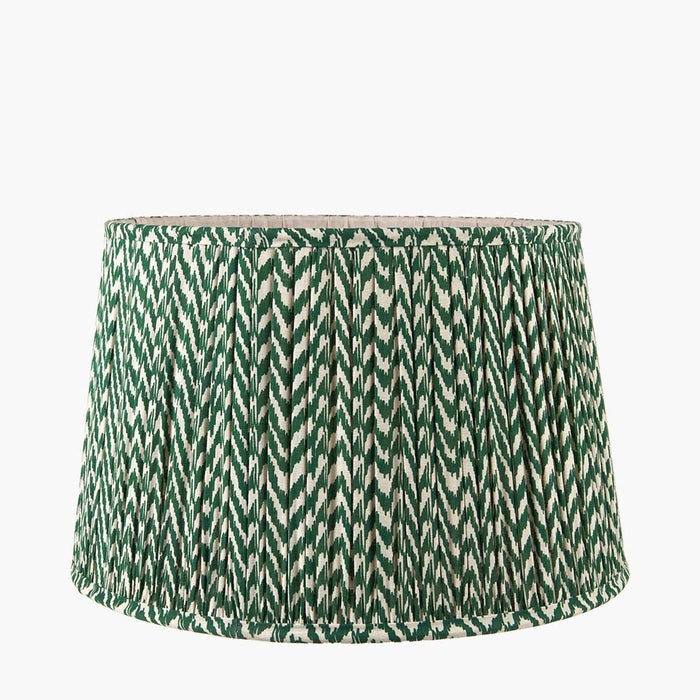 Pacific Vienna 30cm Forest Green Chevron Mushroom Pleat Shade 36-054-12FG