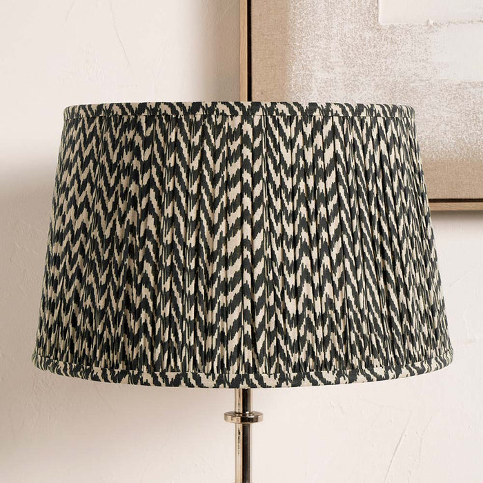 Pacific Vienna 35cm Black Chevron Mushroom Pleat Shade 36-054-14BK