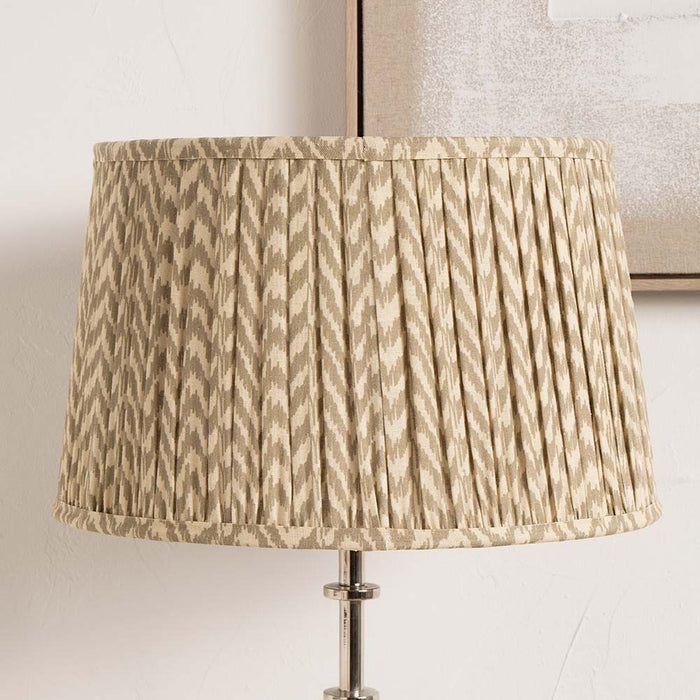 Pacific Vienna 35cm Taupe Chevron Mushroom Pleat Shade 36-054-14TA