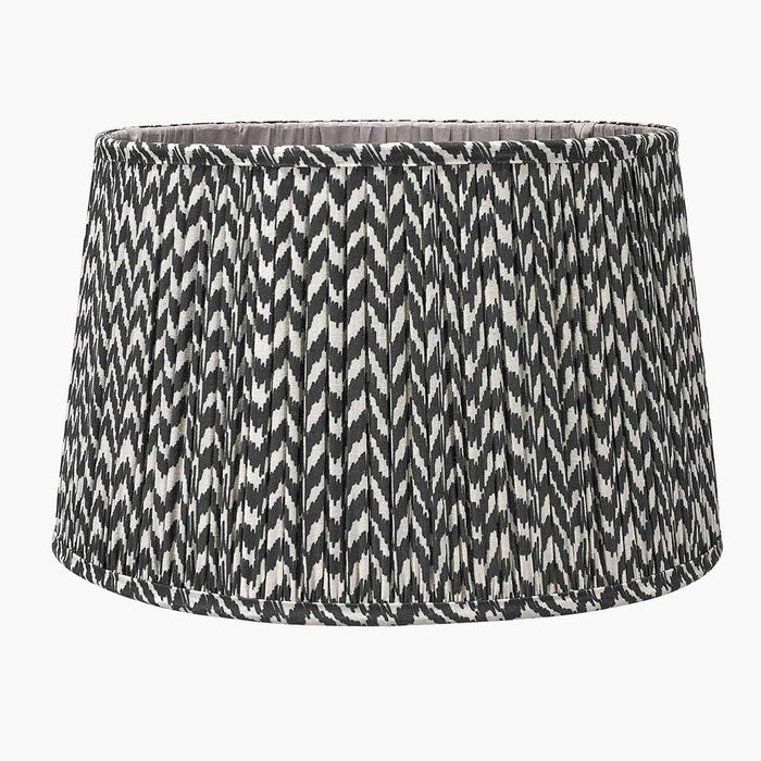 Pacific Vienna 45cm Black Chevron Mushroom Pleat Shade 36-054-18BK