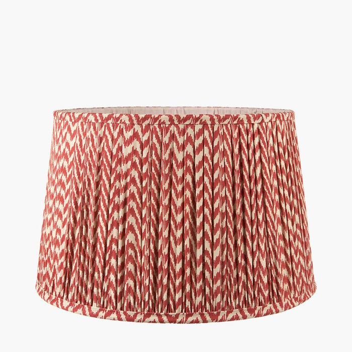 Pacific Vienna 45cm Red Chevron Mushroom Pleat Shade 36-054-18RD