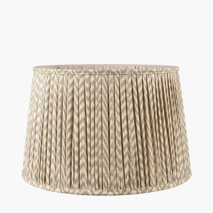 Pacific Vienna 45cm Taupe Chevron Mushroom Pleat Shade 36-054-18TA