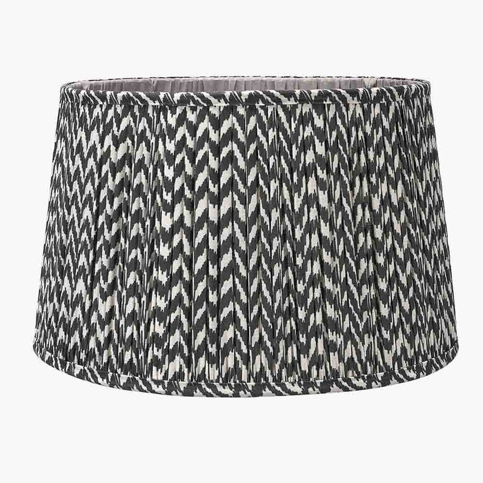 Pacific Vienna 50cm Black Chevron Mushroom Pleat Shade 36-054-20BK