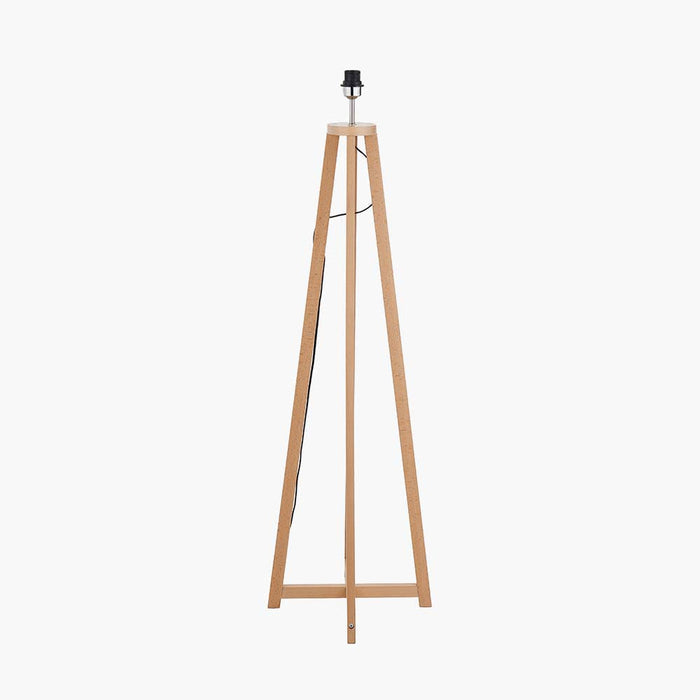 Pacific Whitby Natural Wood Tapered 4 Post Floor Lamp 32-181-BO