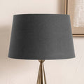 Pacific Winston 20cm Grey Handloom Tapered Cylinder Shade 36-001-8GY