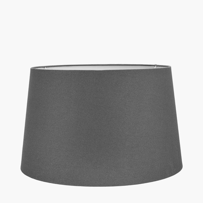 Pacific Winston 20cm Grey Handloom Tapered Cylinder Shade 36-001-8GY
