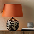 Pacific Winston 20cm Tobacco Handloom Tapered Cylinder Shade 36-001-8TO