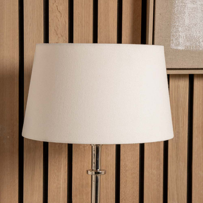 Pacific Winston 35cm White Handloom Tapered Cylinder Shade 36-001-14WH