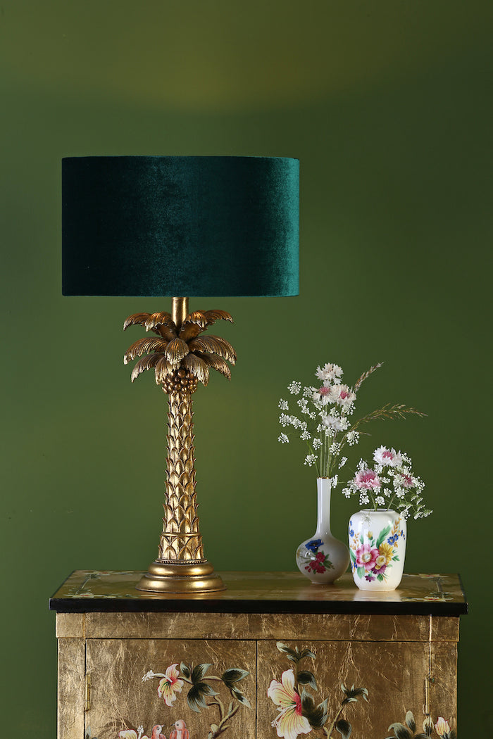 Palm Table Lamp Gold Base Only<br>Matt Gold