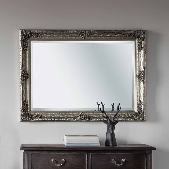 Pepelari Rectangle Mirror Silver