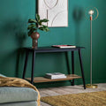 Pretoria Console Table with Shelf Black