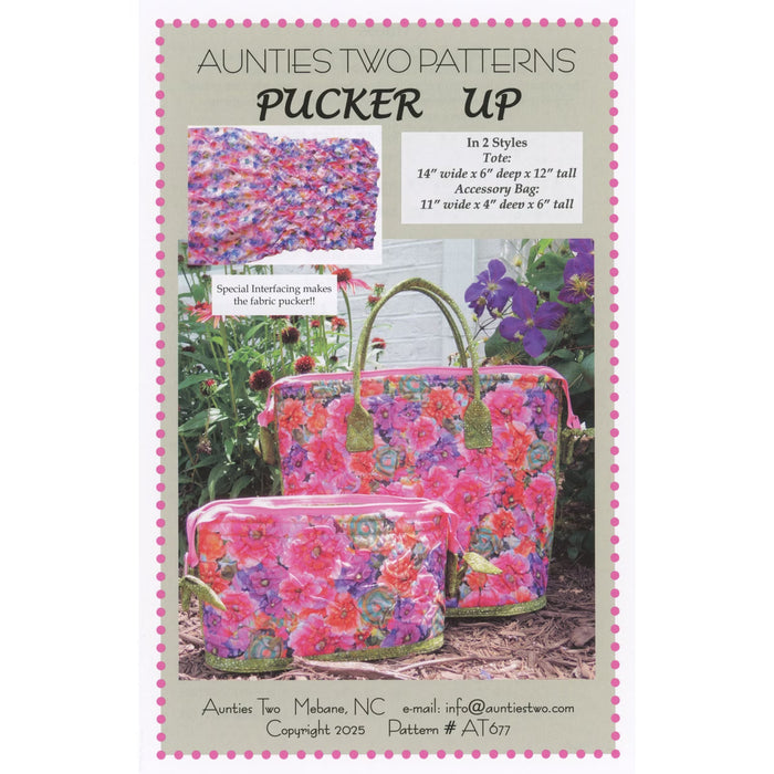 Pucker Up Tote Bag and Accessory Bag Pattern