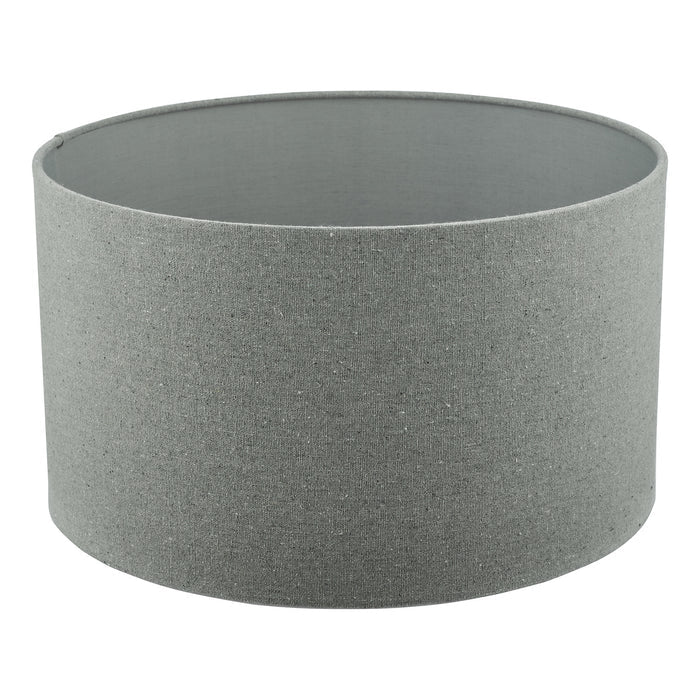 Pyramid Grey Linen Drum Shade 46cm<br>Grey