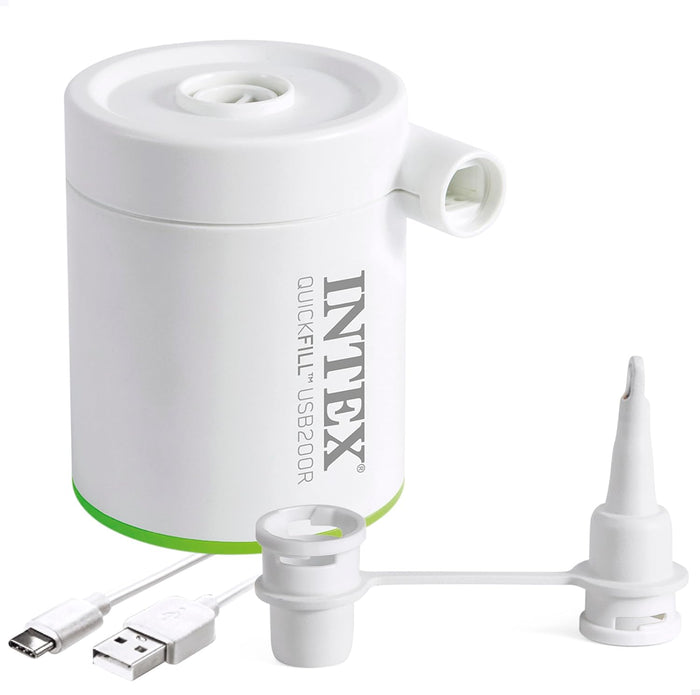 Quickfill USB 200R Air Pump, Size: 8 cm x 7 cm x 8 cm Air Pump Quickfill USB 200R Air Pump, Size: 8 cm x 7 cm x 8 cm Quickfill USB 200R Air Pump, Size: 8 cm x 7 cm x 8 cm Intex