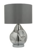 Quinn Table Lamp Smoked Glass With Shade <br>Smoked Glass