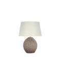 Raffles Small Rattan Washed Wood Table Lamp with Shade