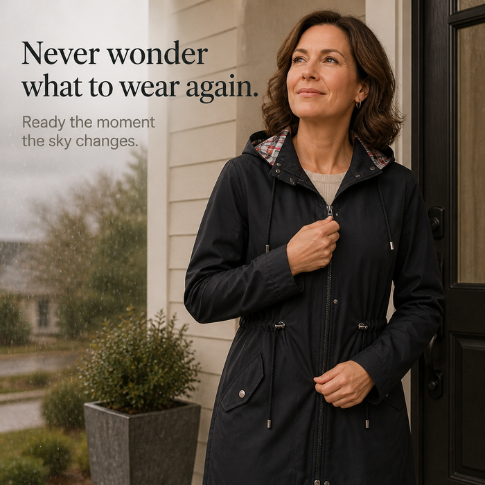 Rainella – Adjustable Waist Hooded Waterproof Jacket