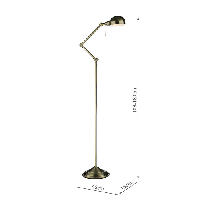Ranger Floor Lamp Antique Brass<br>Antique Brass