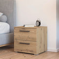Rauch Aldono 2 Drawer Bedside Table - Artisan Oak With Graphite Handles