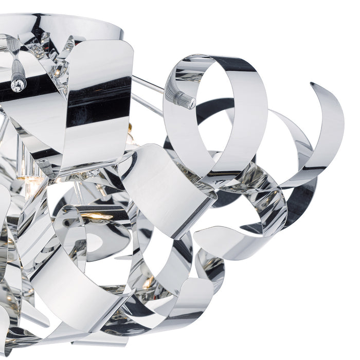 Rawley 5 Light Flush Polished Chrome 60cm<br>Polished Chrome