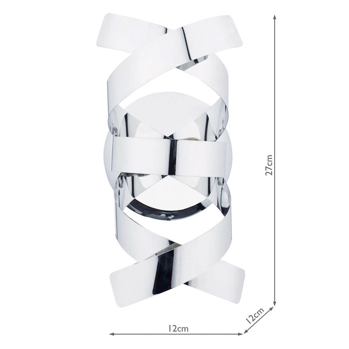 Rawley Wall Light Polished Chrome<br>Polished Chrome