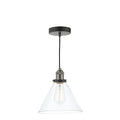 Ray 1 Light Single Pendant Antique Nickel Clear Glass<br>Antique Nickel
