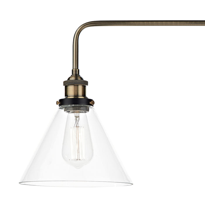 Ray 3 Light Bar Pendant Antique Brass ClearAntique Brass