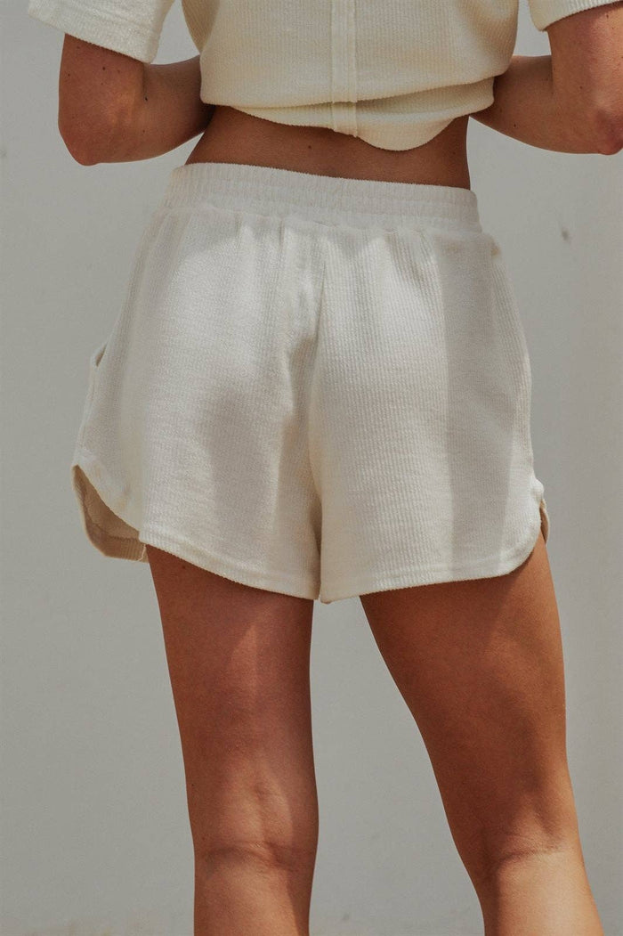 Ribbed Ruby Shorts