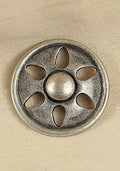 Rivet-Plate Blossom Antique Silver-GoblinSmith
