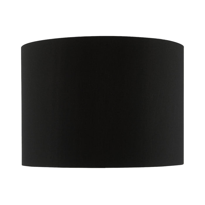Roja Black Cotton Drum Shade 24cm<br>Black
