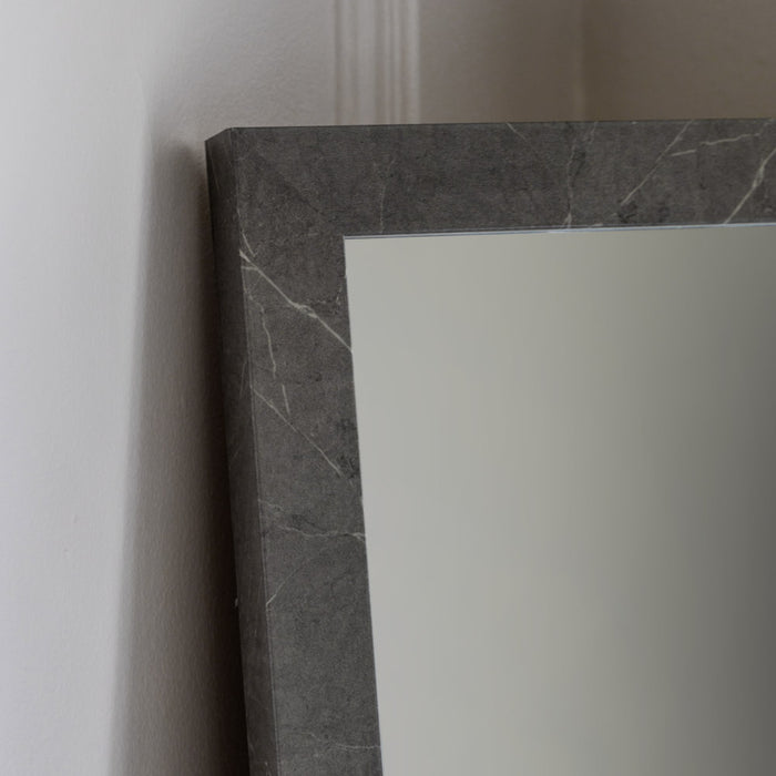 Romano Leaner Mirror Marbled Grey