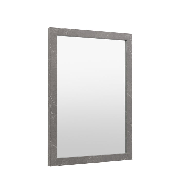 Romano Rectangle Mirror Marbled Grey