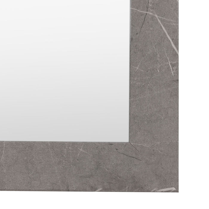 Romano Rectangle Mirror Marbled Grey