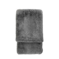 Roscose Faux Fur Throw Large Smoke Grey