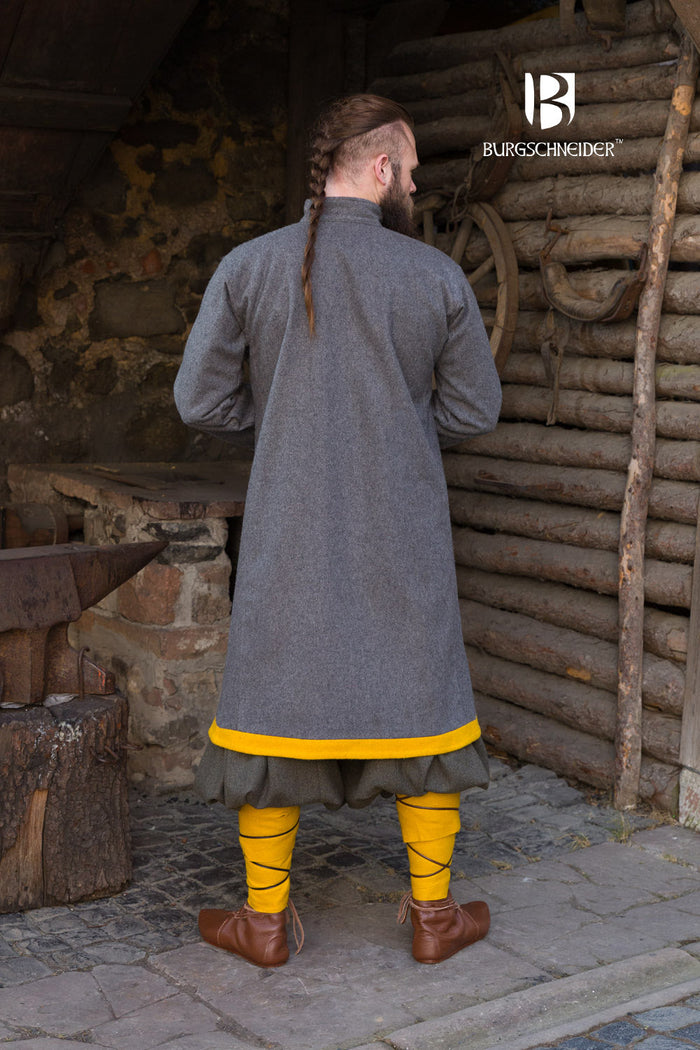 Rus Coat Bartosz Dark Grey/Yellow-GoblinSmith