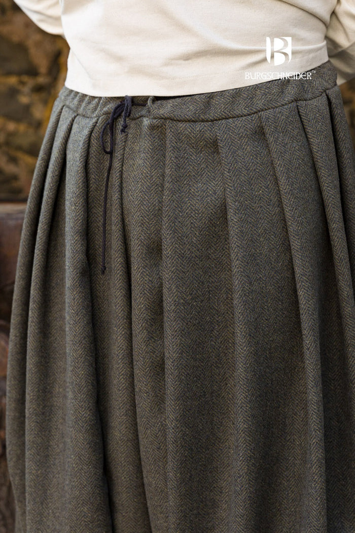 Rus Pants Borys Herringbone Olive/Grey-GoblinSmith