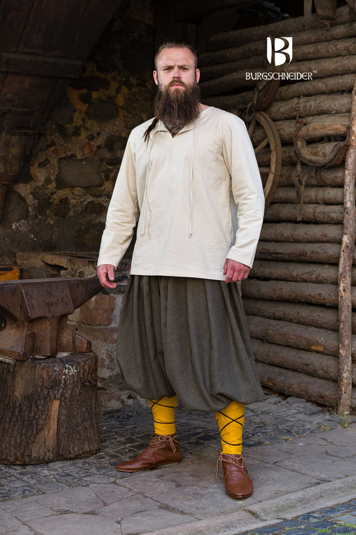 Rus Pants Borys Herringbone Olive/Grey-GoblinSmith