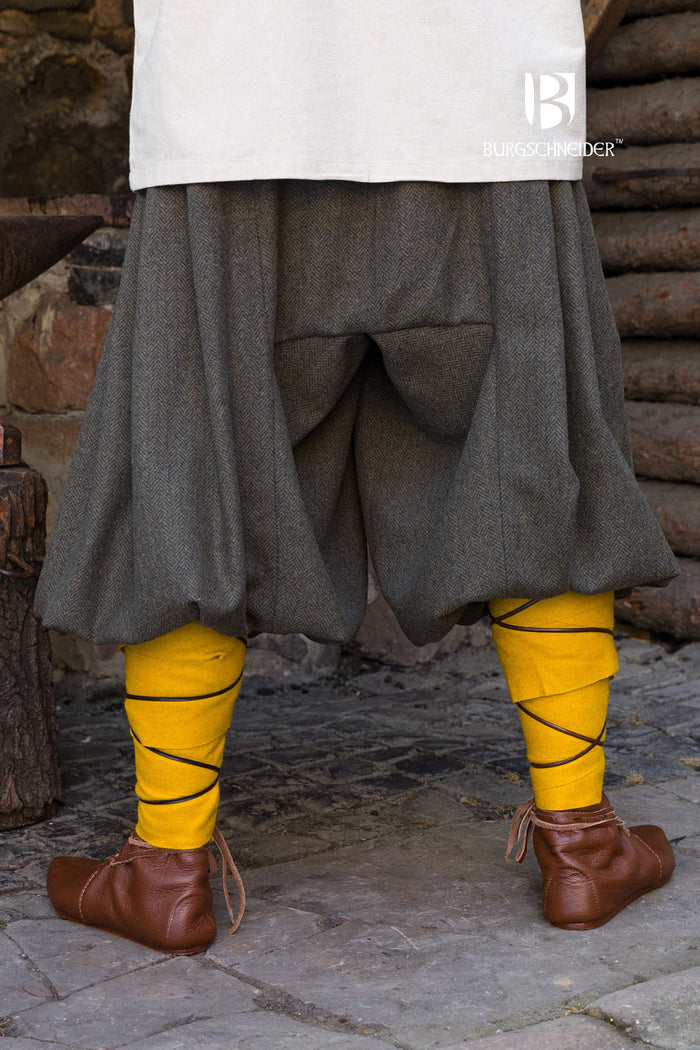 Rus Pants Borys Herringbone Olive/Grey-GoblinSmith
