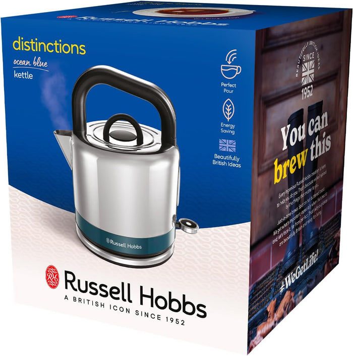 Russell Hobbs 26421 1.5L Distinction Kettle - Ocean Blue