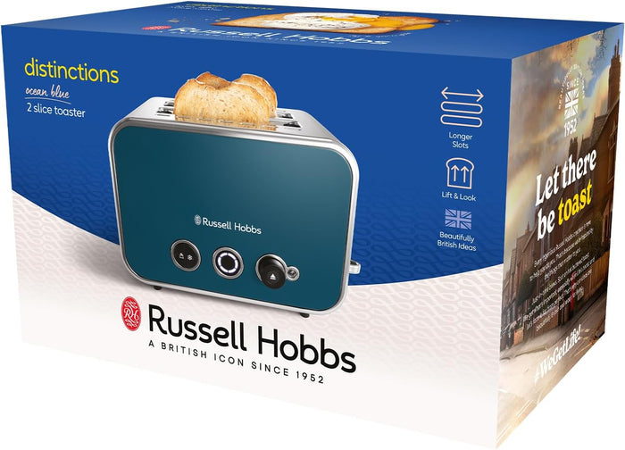 Russell Hobbs 26431 Distinction 2 slice Toaster - Ocean Blue