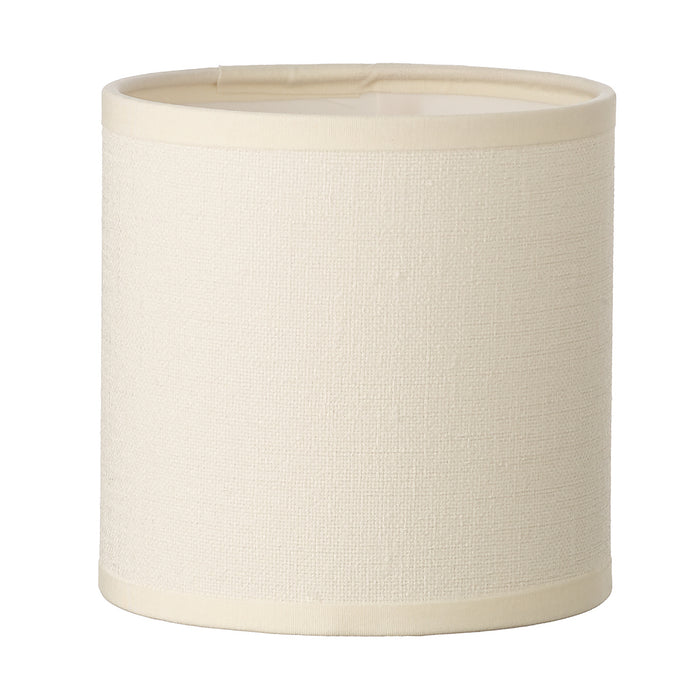 S066 Cream Cotton Drum Shade 12cm<br>Cream