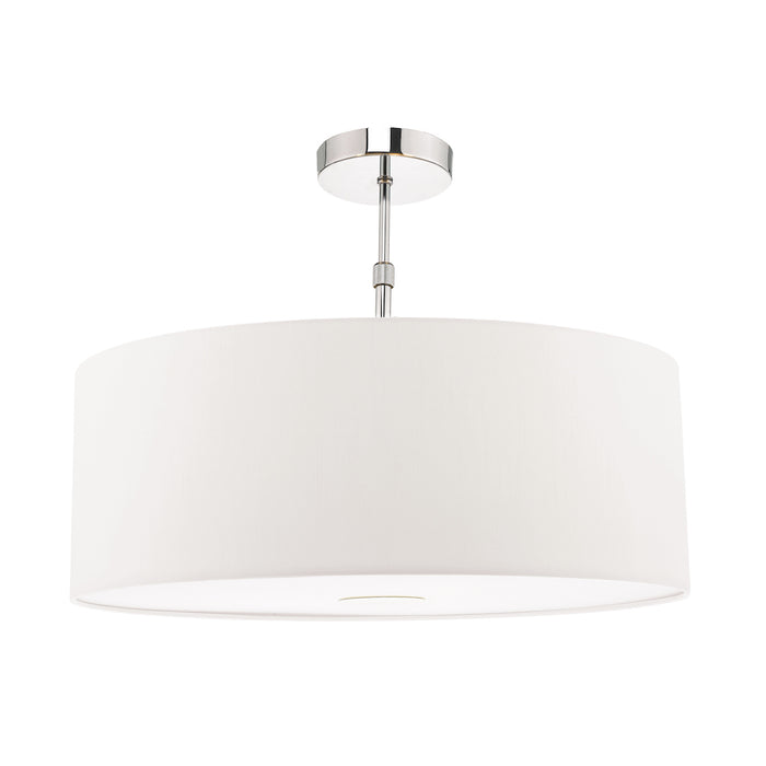 S066 Cream Cotton Drum Shade 12cm<br>Cream
