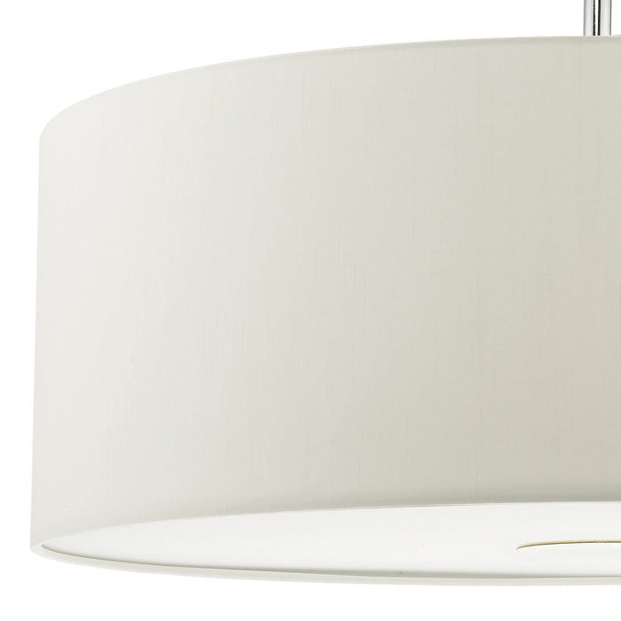 S066 Cream Cotton Drum Shade 12cm<br>Cream