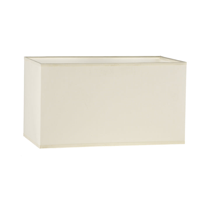 S1021 Cream Cotton Rectangle Shade 34cm<br>Cream