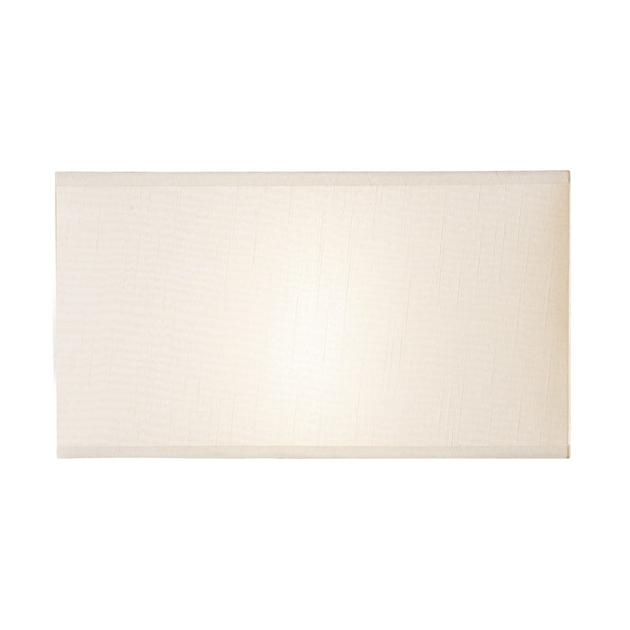S1021 Cream Cotton Rectangle Shade 34cm<br>Cream