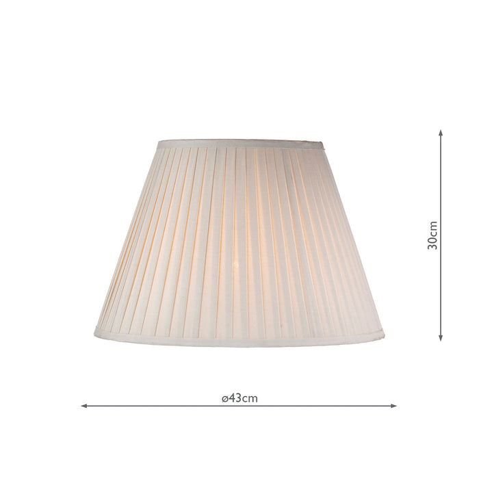 S1098 Taupe Cotton Tapered Drum Shade 43cm<br>Taupe