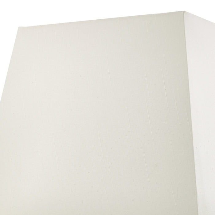 S1101 Ivory Faux Silk Tapered Square Shade 37cm<br>Ivory
