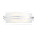 Sector Large Wall Light Frosted Glass Polished Chrome LED<br>White Frosted Glass