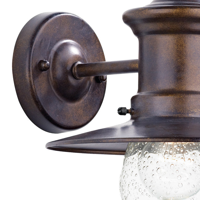 Sedgewick Outdoor Wall Light Bronze Glass IP44<br>Matt Bronze